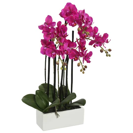 21&#x22; Artificial Purple Orchid